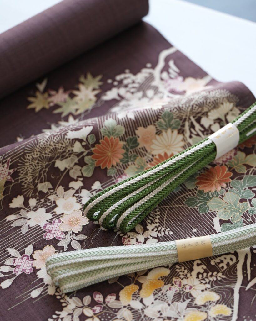 成謙別注・御所解帯と帯締め