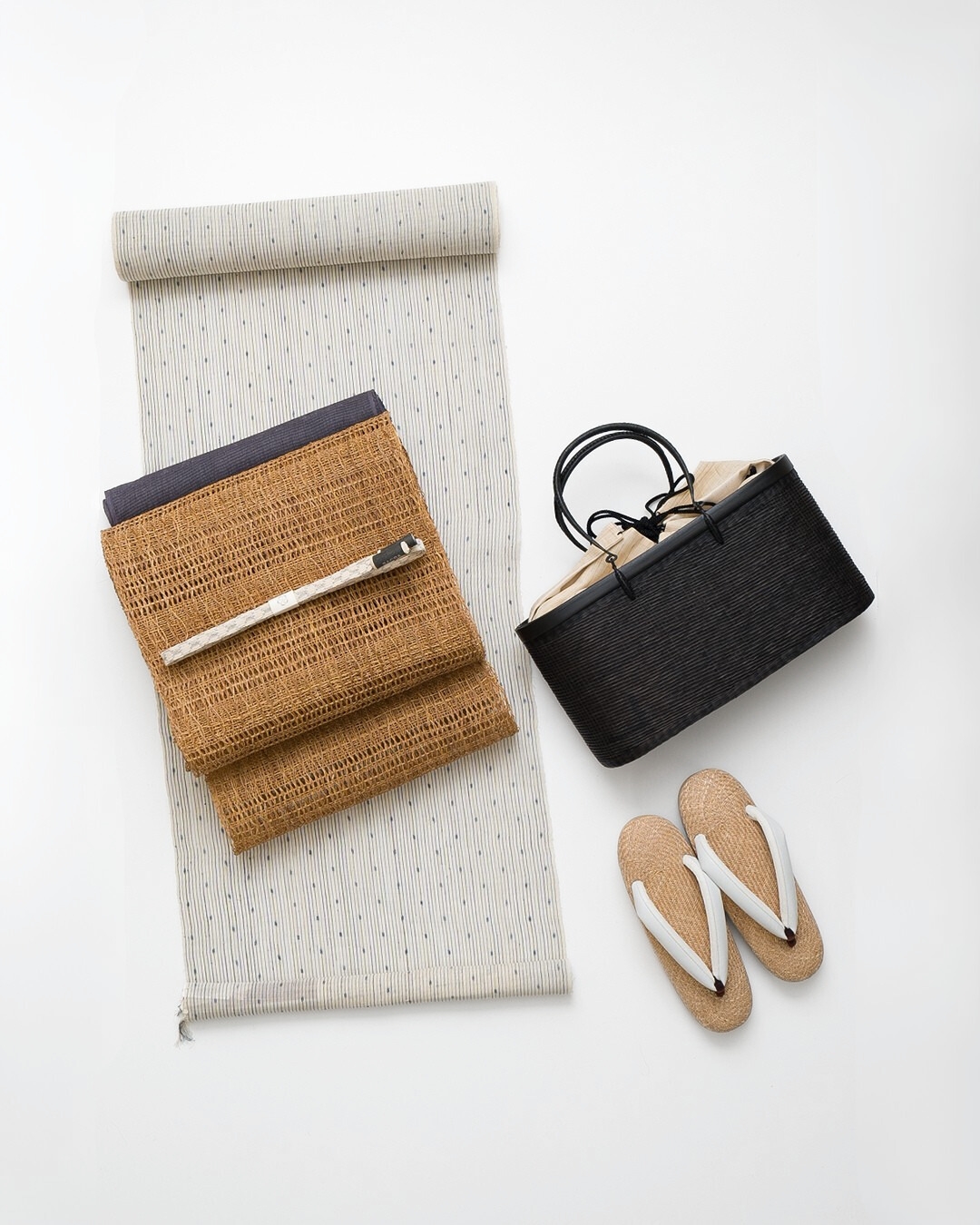 しな布の帯から選ぶ夏着物コーディネート