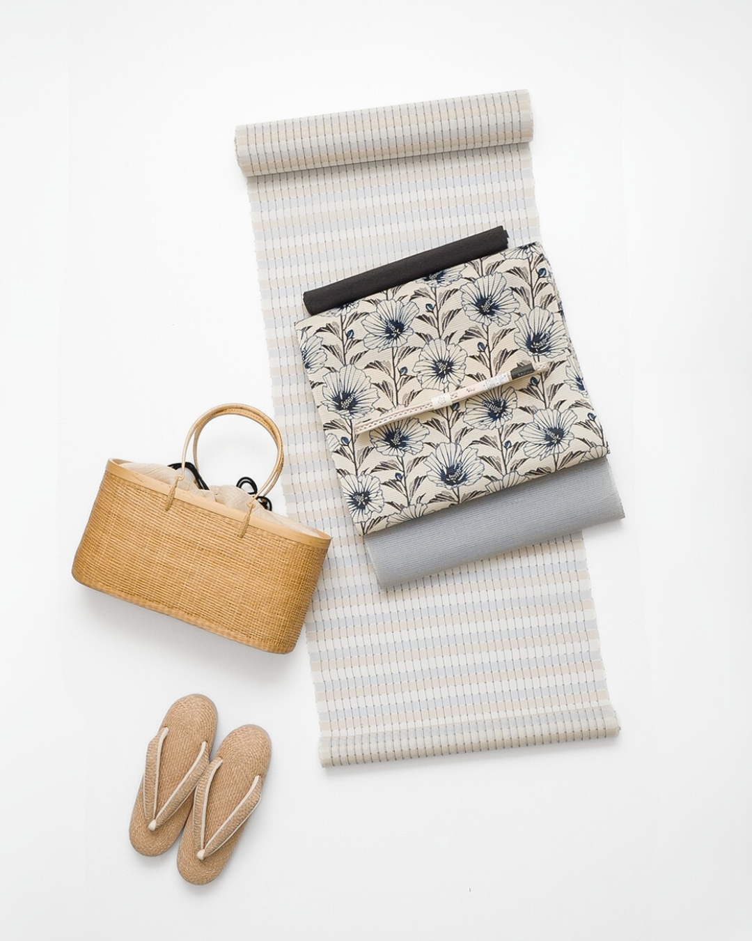 武村小平「ムクゲ」×野原俊雄「壁上布」