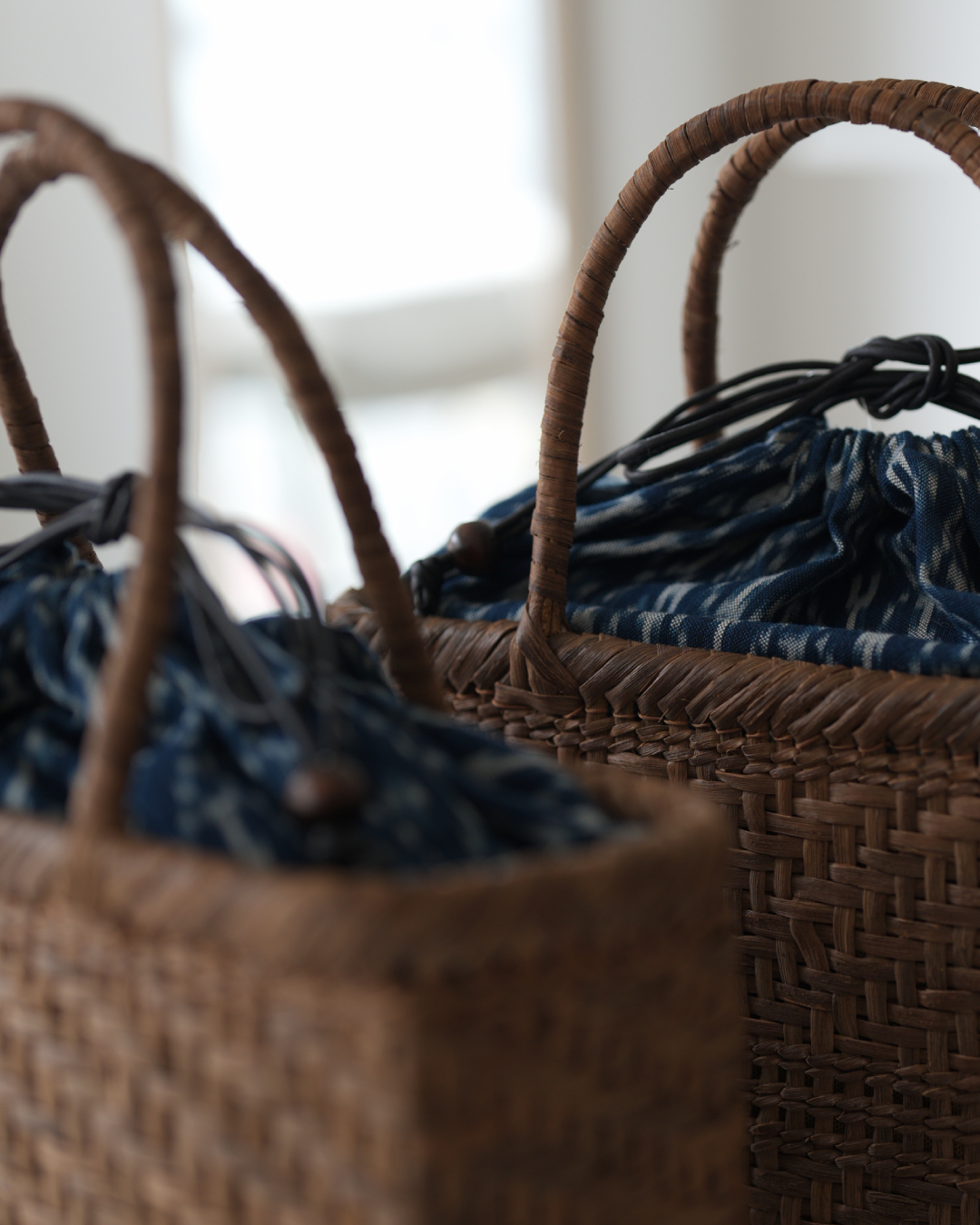 山形県の工房「国産 山葡萄蔓のかごバッグ」